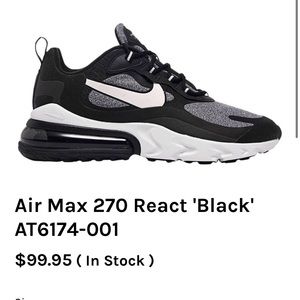 Nike Air Max 270 React Black